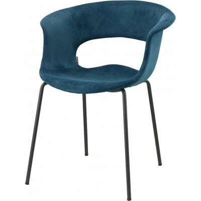 Кресло пластиковое с обивкой Miss B Pop coated steel frame