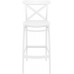 Стул пластиковый барный Cross Bar 75