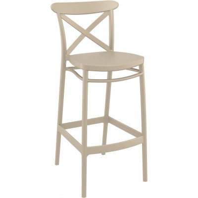 Стул пластиковый барный Cross Bar 75