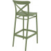 Стул пластиковый барный Cross Bar 75