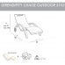 Шезлонг-лежак пластиковый Serendipity Chaise Outdoor S110
