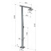 Душ уличный Square