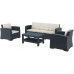 Комплект пластиковой плетеной мебели Monaco Lounge Set XL