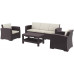 Комплект пластиковой плетеной мебели Monaco Lounge Set XL