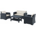 Комплект пластиковой плетеной мебели Monaco Lounge Set