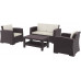 Комплект пластиковой плетеной мебели Monaco Lounge Set