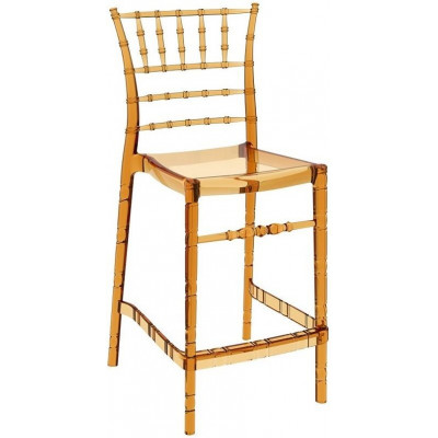 Стул прозрачный полубарный Chiavari Bar 65