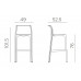 Стул пластиковый барный Net Stool