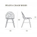 Стул металлический Pelota Wood