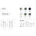 Стул пластиковый барный Lisa Technopolymer Go Green