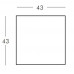 Пуф пластиковый Cubo 40 Standard