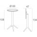 Стол пластиковый барный складной Sky Folding Bar Table 60