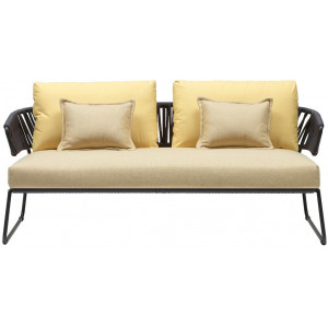 Диван плетеный с подушками Lisa Sofa Filo