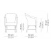Кресло плетеное с подушкой Alga Armchair