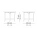Стол плетеный обеденный Alga Dining table 90