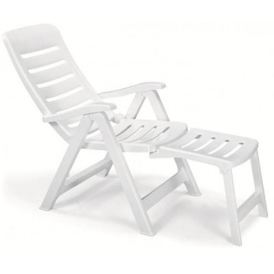 Шезлонг-лежак пластиковый Quintilla with Extension Armchair