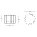 Кашпо пластиковое Gear Pot Standard