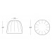 Пуф пластиковый мягкий Gelee Pouf Standard