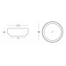 Столик пластиковый журнальный со стеклом Chubby Side Table Standard