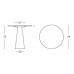 Стол из HPL пластика светящийся Hopla Lighting