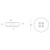 Пуф пластиковый светящийся Bot One Lighting