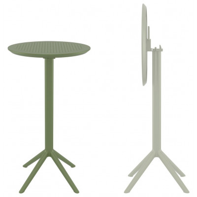 Стол пластиковый барный складной Sky Folding Bar Table 60