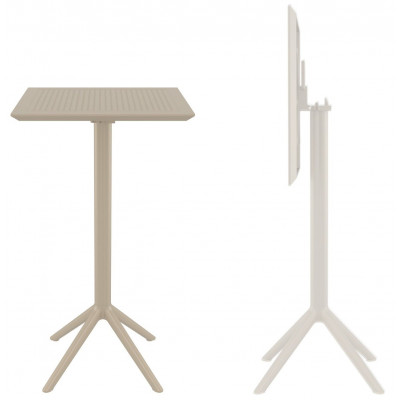 Стол пластиковый барный складной Sky Folding Bar Table 60