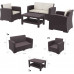 Комплект пластиковой плетеной мебели Monaco Lounge Set