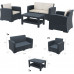 Комплект пластиковой плетеной мебели Monaco Lounge Set