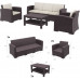 Комплект пластиковой плетеной мебели Monaco Lounge Set XL