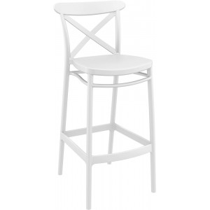 Стул пластиковый барный Cross Bar 75