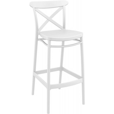 Стул пластиковый барный Cross Bar 75