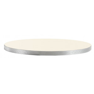 Столешница круглая Laminate Silver Edge