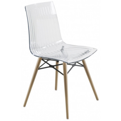 Стул прозрачный X-Treme-S Wox Beech Wood