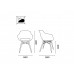 Кресло пластиковое Opal Wox Beech