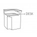 Столешница стеклянная для барной стойки Break Corner Desk