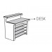 Столешница стеклянная для барной стойки Break Line Desk