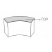 Столешница стеклянная для барной стойки Snack Bar Desk