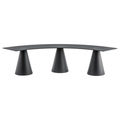 Скамейка полукруглая пластиковая Ikon Bench
