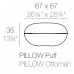 Пуф пластиковый Pillow Basic