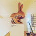 Стул пластиковый детский Rabbit Baby Metal Finish