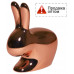 Стул пластиковый детский Rabbit Baby Metal Finish