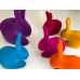 Стул пластиковый детский Rabbit Baby Velvet Finish