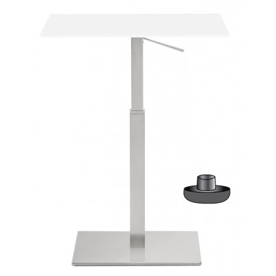 Подстолье металлическое с регулировкой высоты Inox