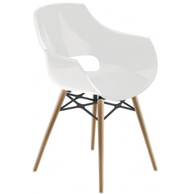 Кресло пластиковое Opal Wox Beech