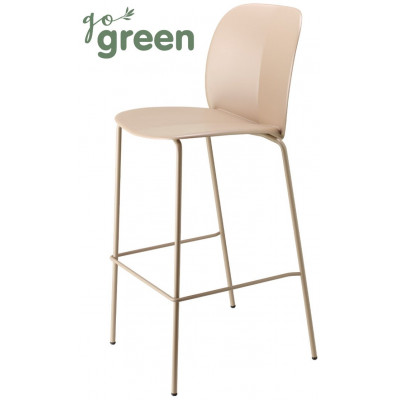 Стул пластиковый барный Mentha Go Green