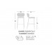 Стул полубарный с обивкой Nuta Light Stool 67