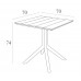 Стол пластиковый Paris Table 70, темно-серый, 700х700х740 мм