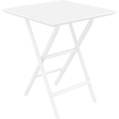 Стол пластиковый складной Helen Folding Table 60, белый, 600х600х740 мм