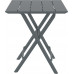 Стол пластиковый складной Helen Folding Table 60, темно-серый, 600х600х740 мм